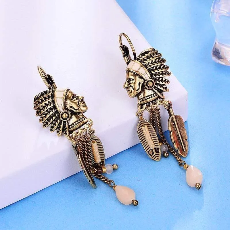 Native American Tassel Earrings - Glova