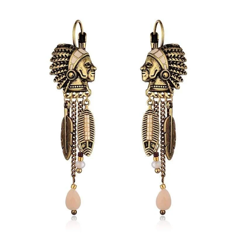 Native American Tassel Earrings - Glova