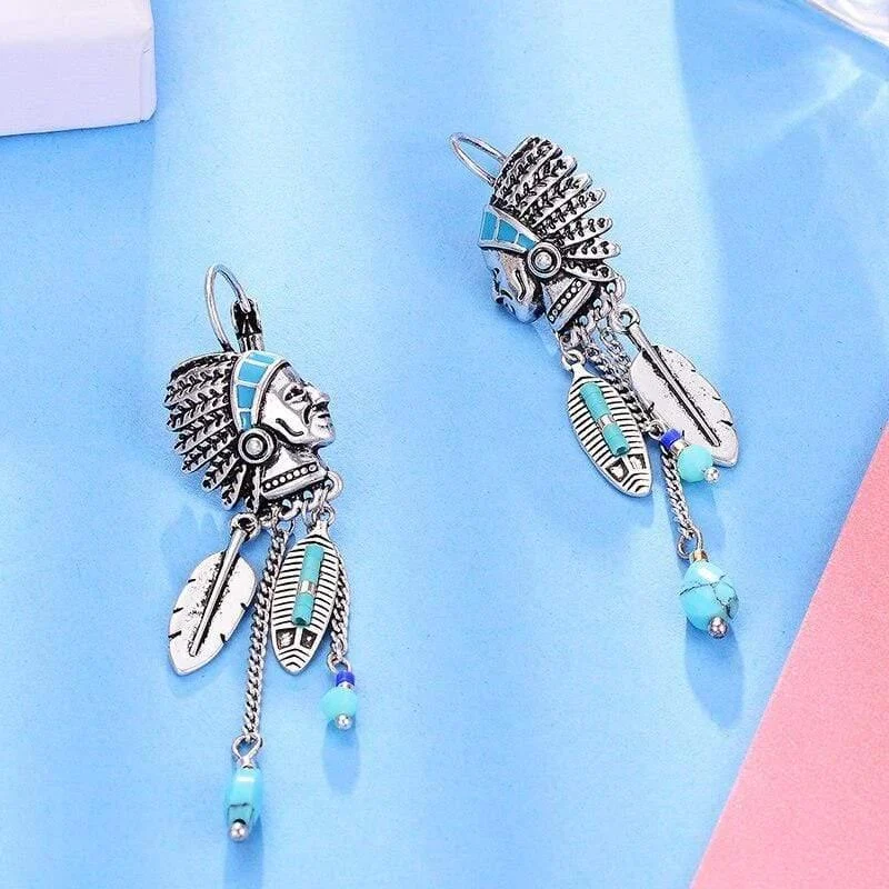 Native American Tassel Earrings - Glova