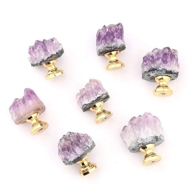 Natural Amethyst Stone Handle - Glova