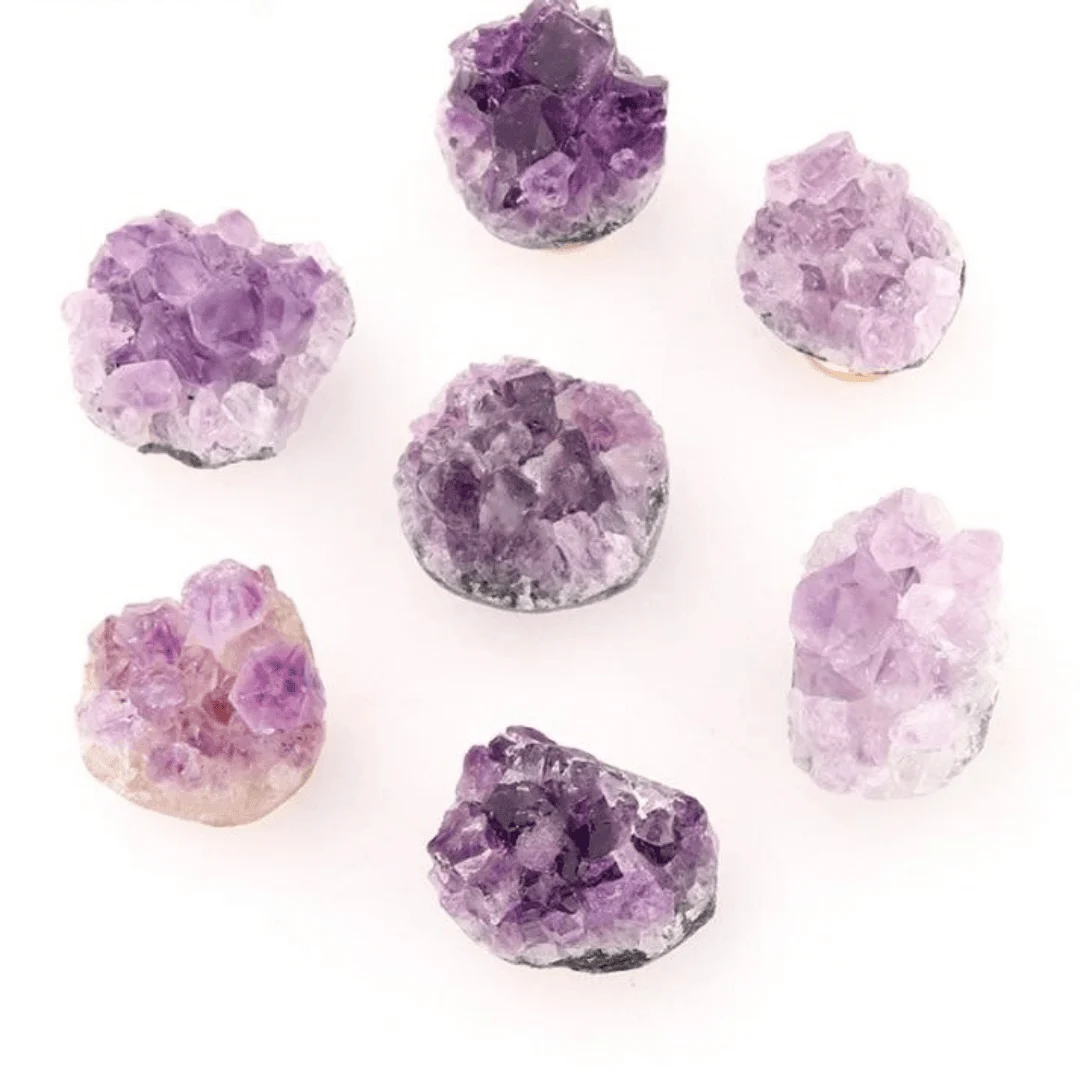 Natural Amethyst Stone Handle - Glova