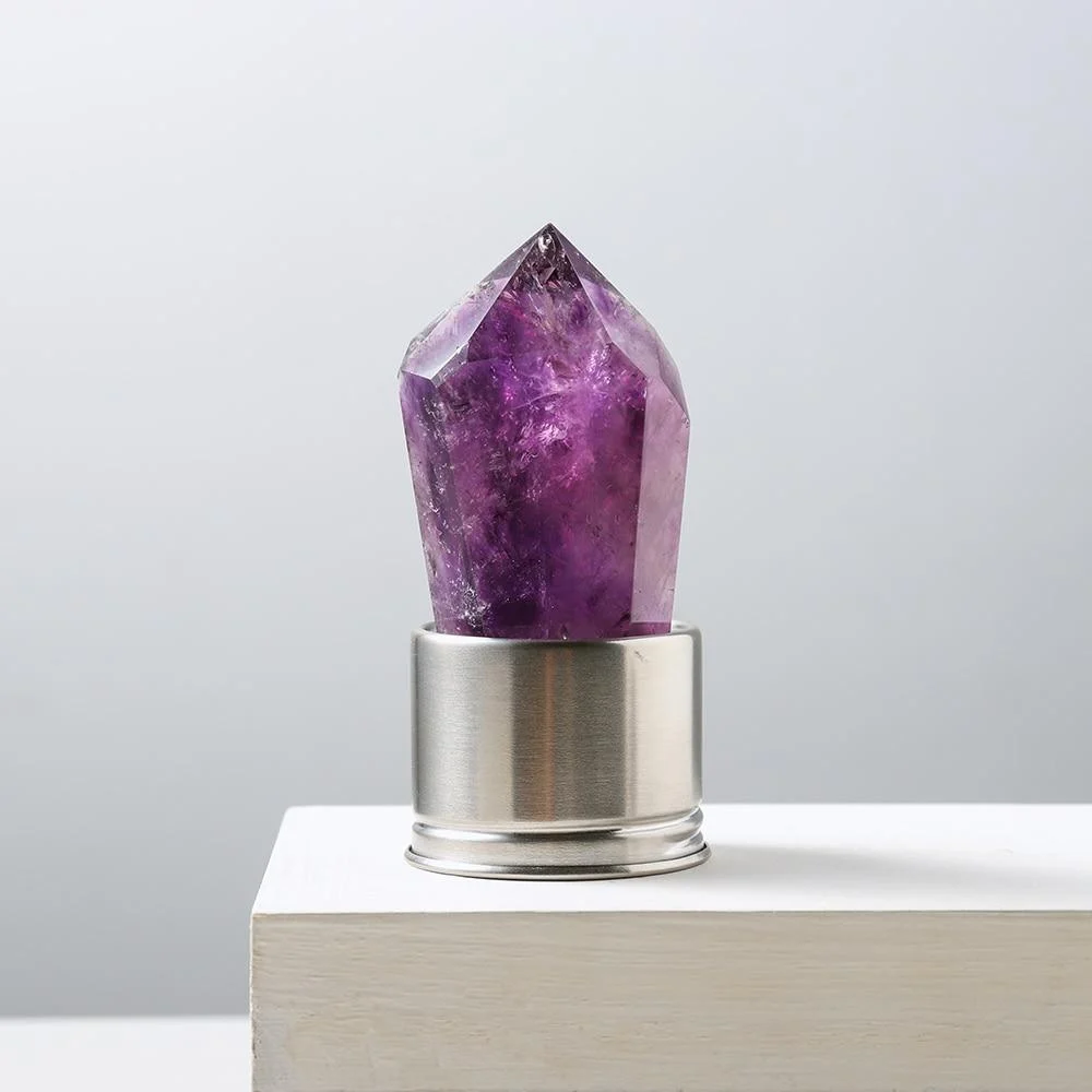 Natural Amethyst Stone Water Bottle - Glova