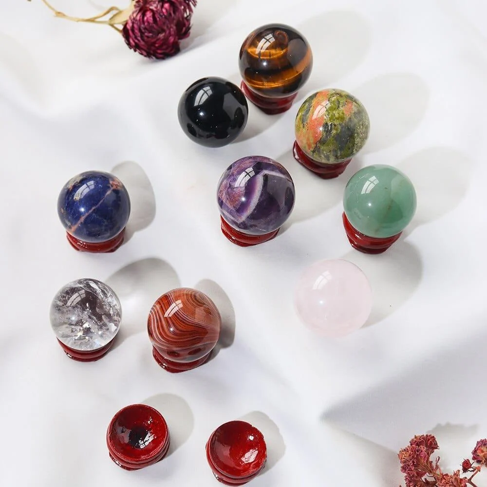 Natural Crystal Ball Gift Box Set - Glova