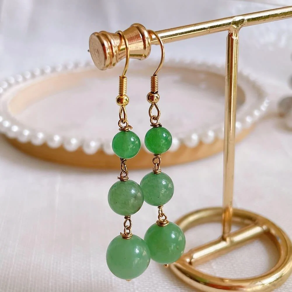 Natural Crystal Drop Earring - Glova