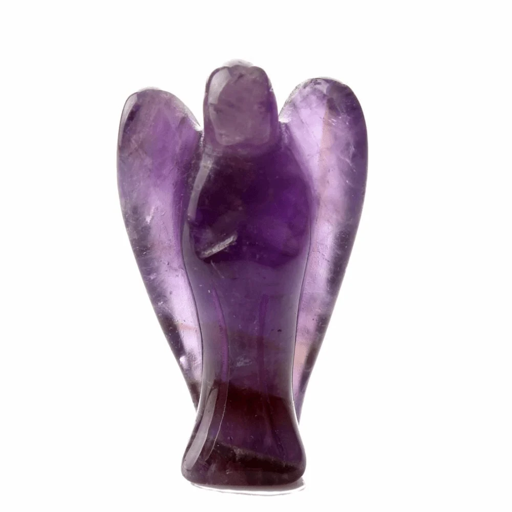 Natural Crystal Guardian Angel Carving - Glova