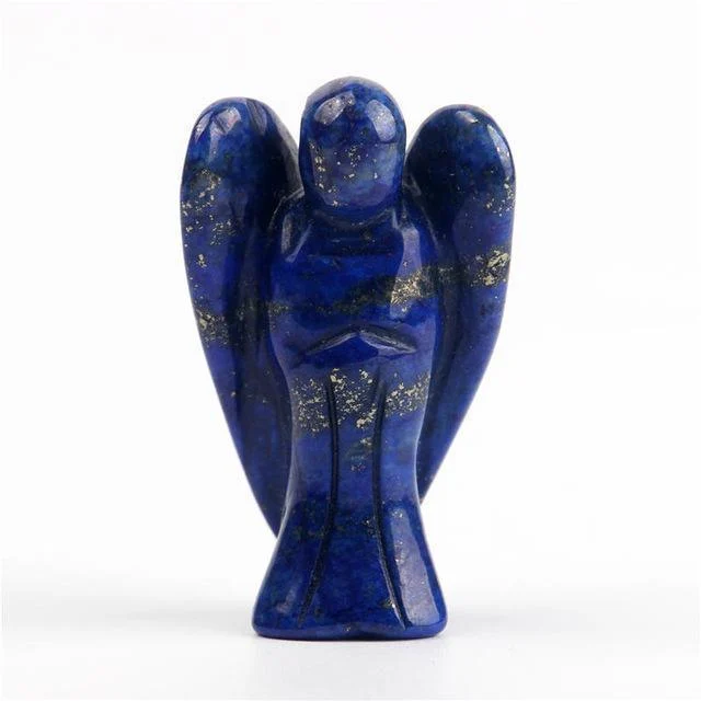 Natural Crystal Guardian Angel Carving - Glova