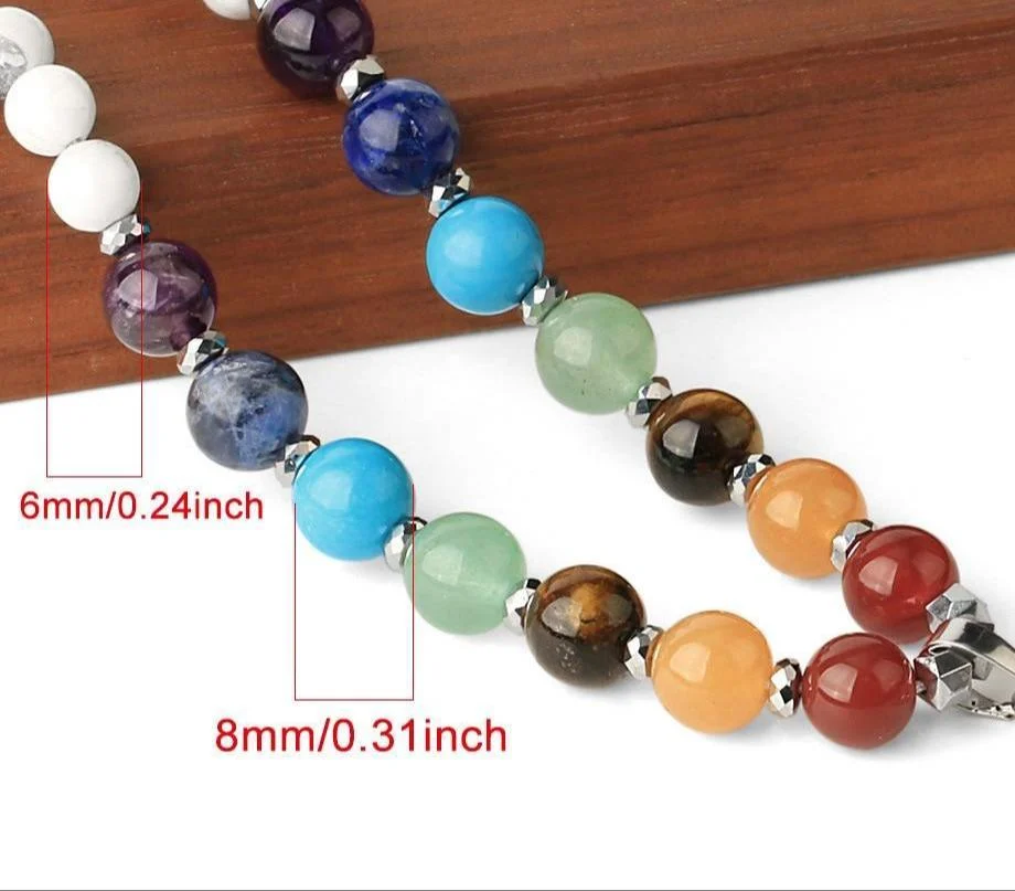 Natural Crystal Stones Yoga Pose Necklace - Glova