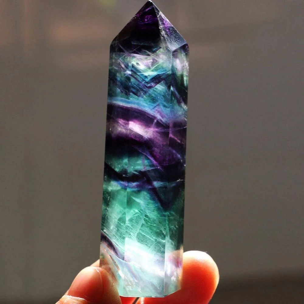 Natural Fluorite Healing Crystal - Glova