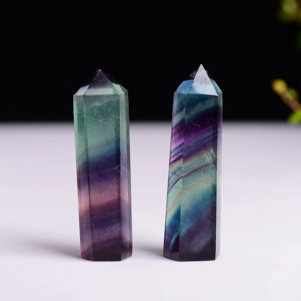 Natural Fluorite Healing Crystal - Glova