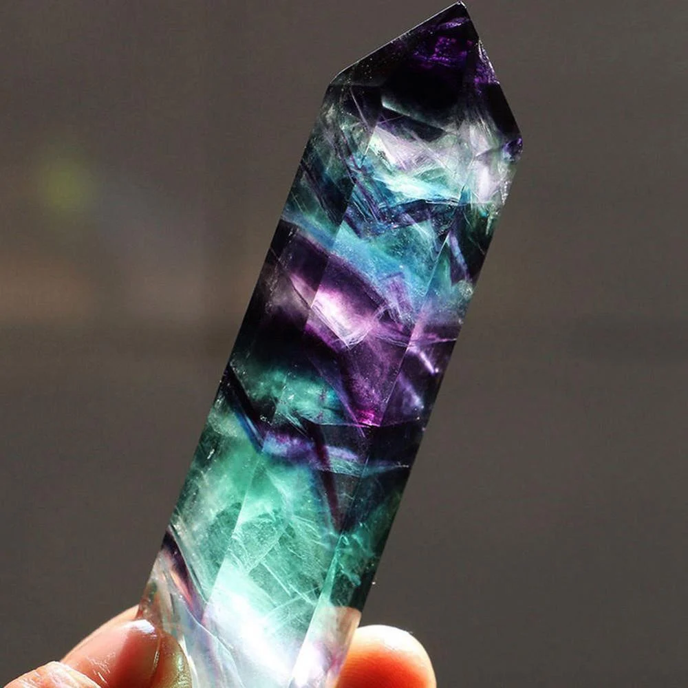 Natural Fluorite Healing Crystal - Glova