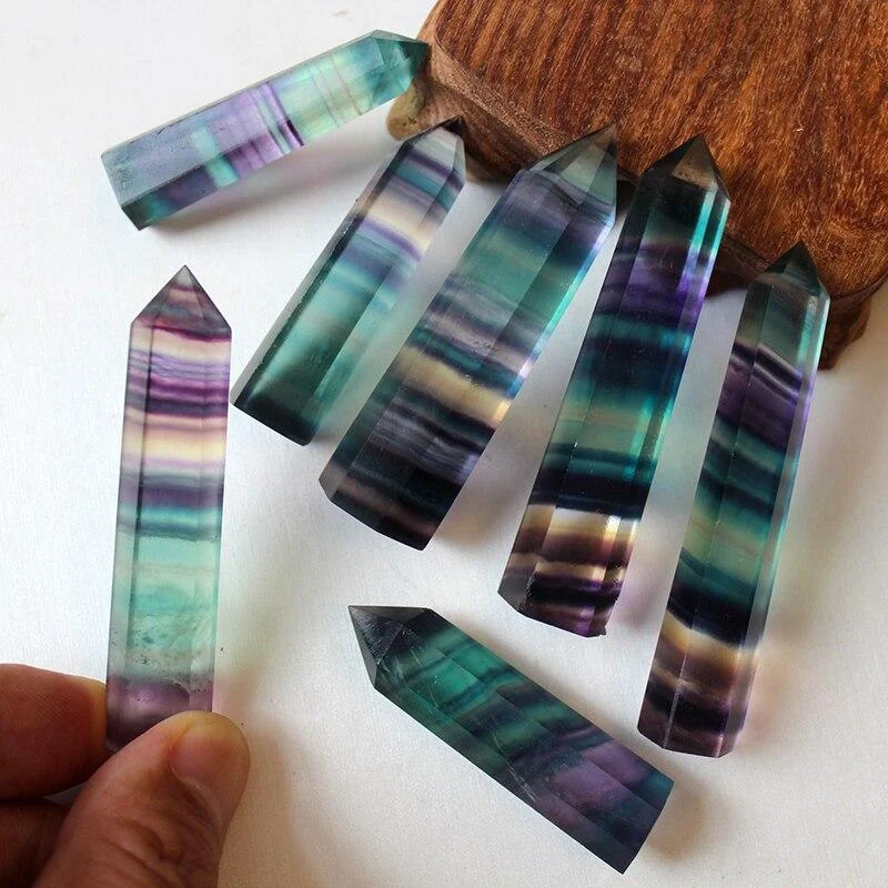 Natural Fluorite Healing Crystal - Glova