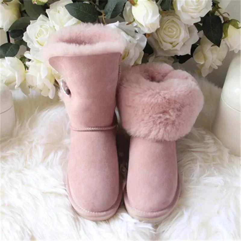 Natural Fur Women Winter Snow Boots - Glova