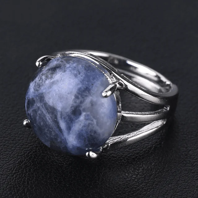 Natural Gemstone Cocktail Ring - Glova