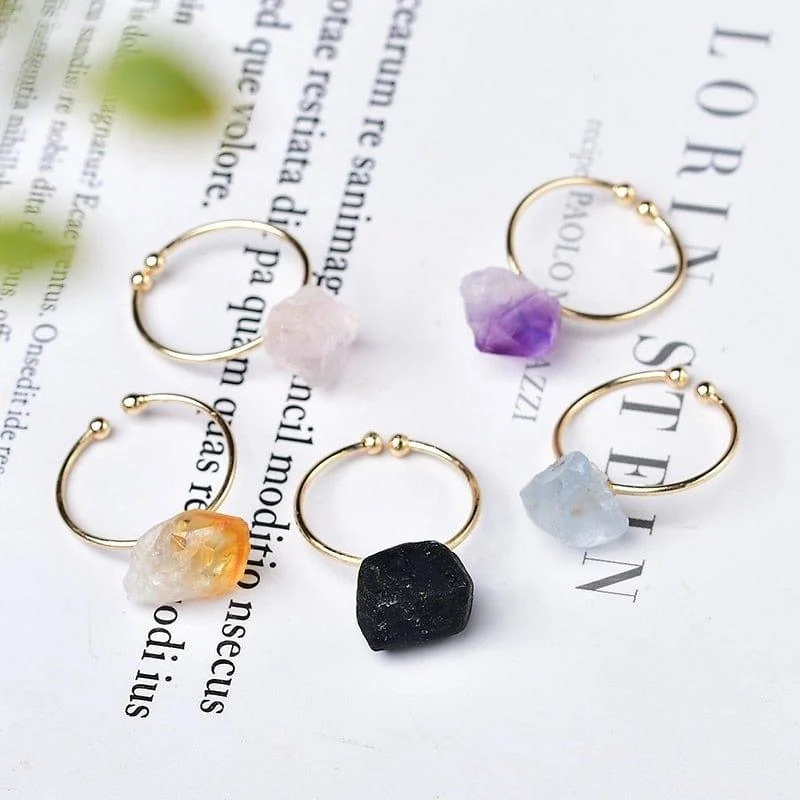 Natural Healing Stone Ring - Glova