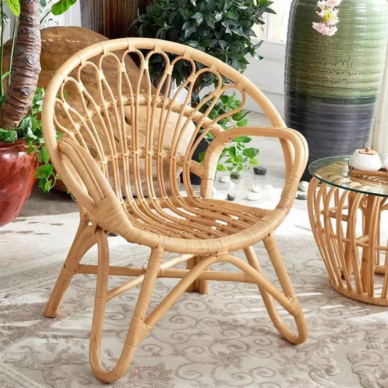 Natural Rattan Armchair - Glova