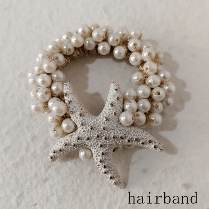 Nautical Starfish Bracelet, Rings, Necklaces and Hair Band - Glova