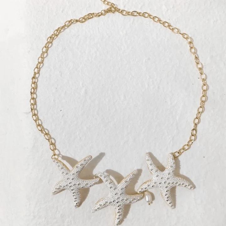 Nautical Starfish Bracelet, Rings, Necklaces and Hair Band - Glova