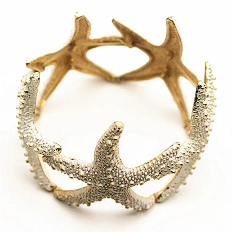 Nautical Starfish Bracelet, Rings, Necklaces and Hair Band - Glova