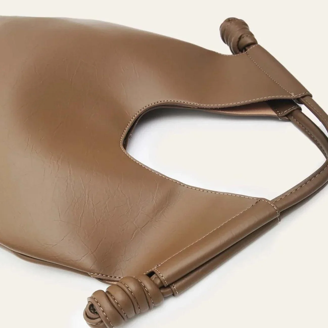 Nava Minimalist Bar Handle Hobo Bags - Glova