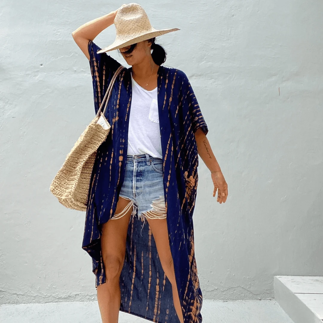 Navy Breeze Kimono - Glova