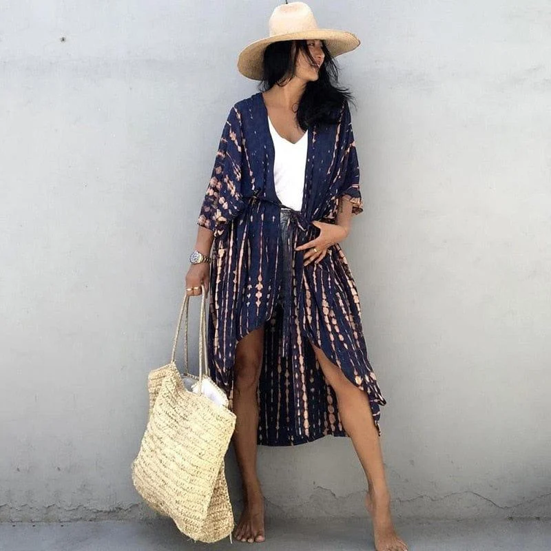 Navy Breeze Kimono - Glova