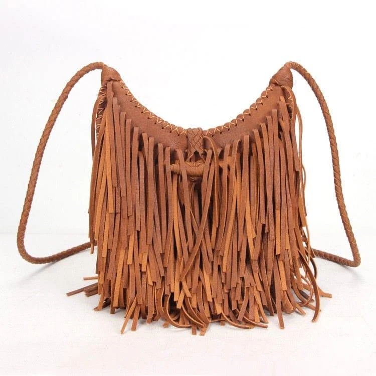 Nefeli Fringe Crossbody Bag - Glova