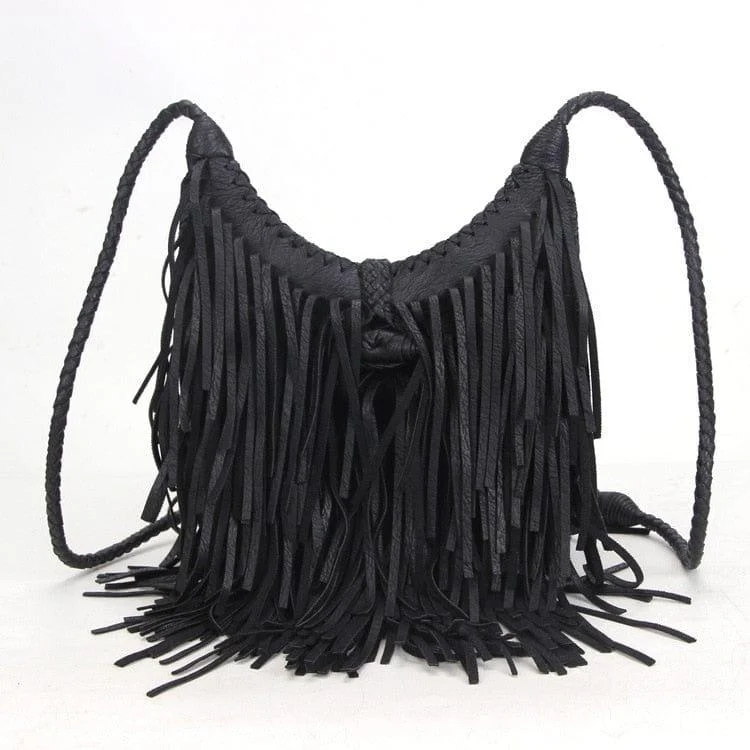 Nefeli Fringe Crossbody Bag - Glova