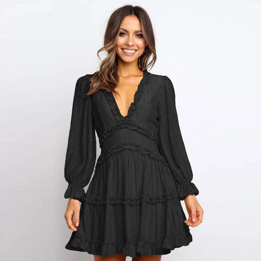 Nellie Boho Mini Dress - Glova