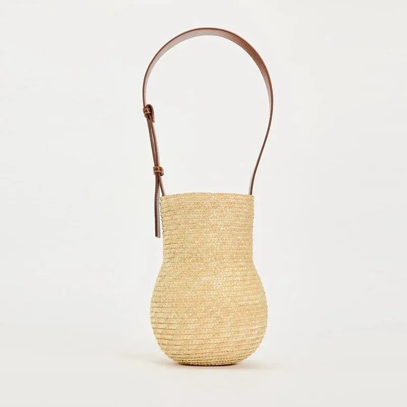 Nestari Cyndrical Mini Straw Bag - Glova