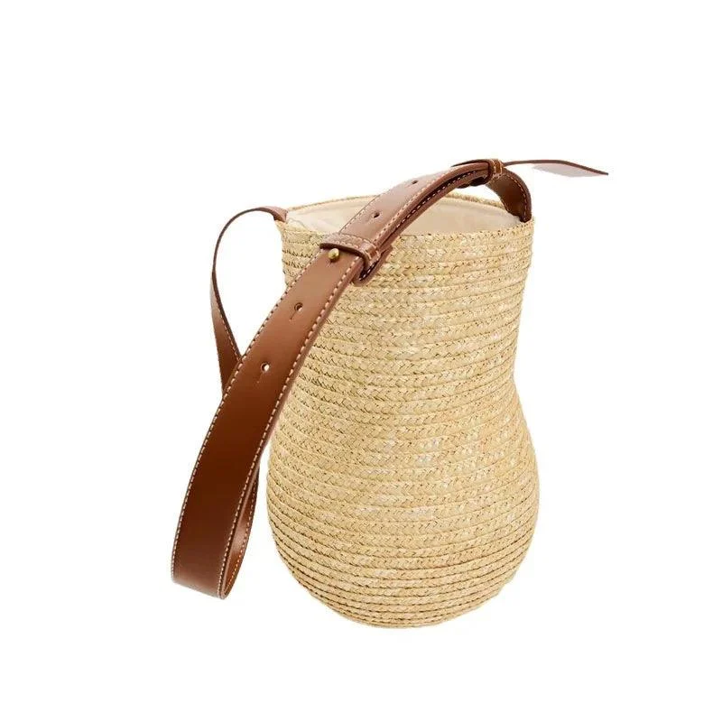 Nestari Cyndrical Mini Straw Bag - Glova