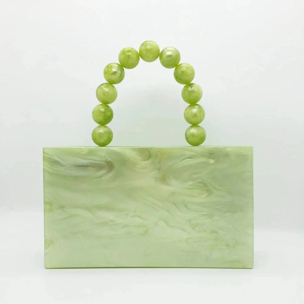 Neue Pearlescent Acrylic Box Clutch Bags - 3 Colors - Glova