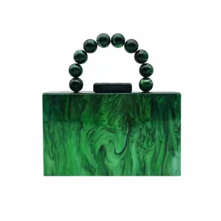 Neue Pearlescent Acrylic Box Clutch Bags - 3 Colors - Glova