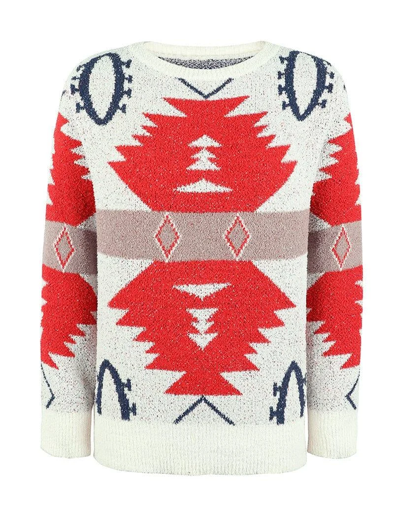 Niamh Aztec Pattern Sweater - Glova