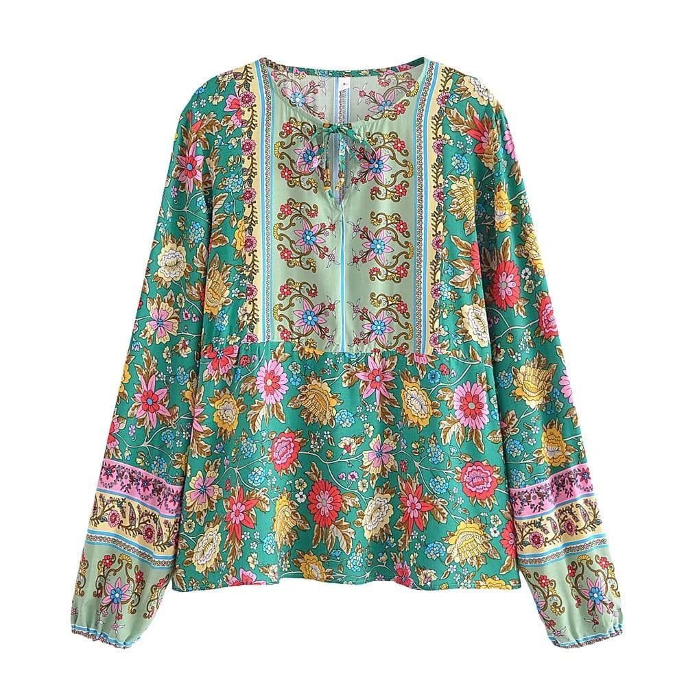 Niamh Boho Long Sleeve Blouse - Glova