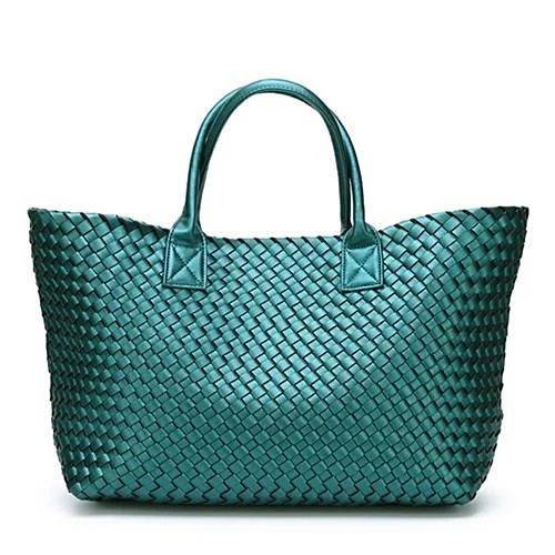 Nizza Faux Leather Woven Bags - 24 Colors - Glova