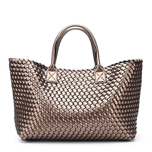 Nizza Faux Leather Woven Bags - 24 Colors - Glova