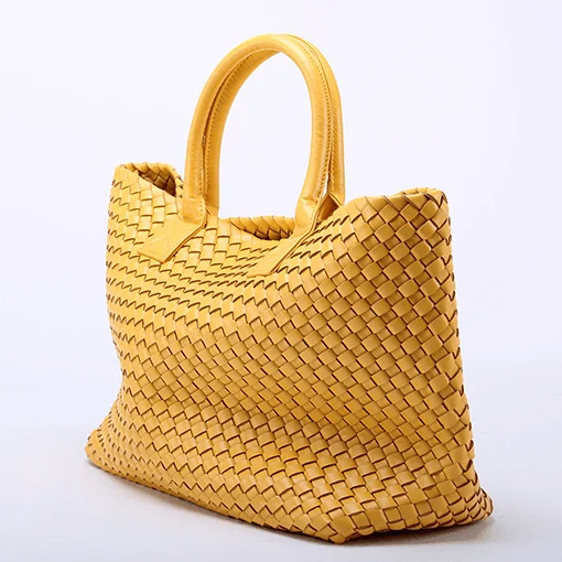 Nizza Faux Leather Woven Bags - 24 Colors - Glova