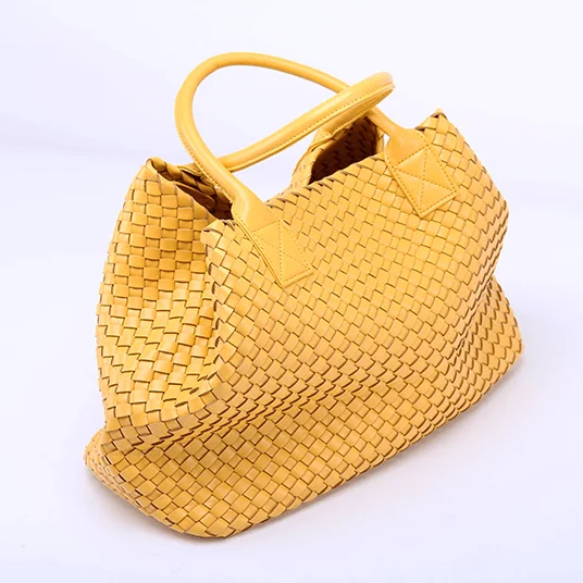 Nizza Faux Leather Woven Bags - 24 Colors - Glova