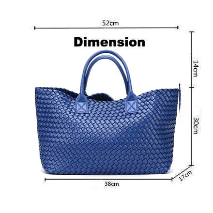 Nizza Faux Leather Woven Bags - 24 Colors - Glova