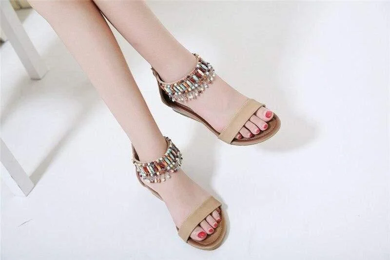 Nora Flat Sandals - Glova