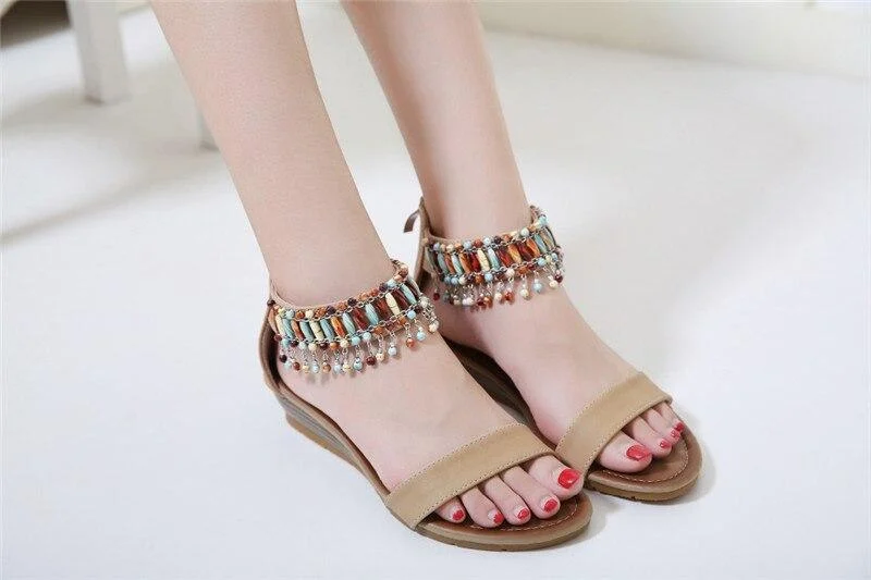 Nora Flat Sandals - Glova