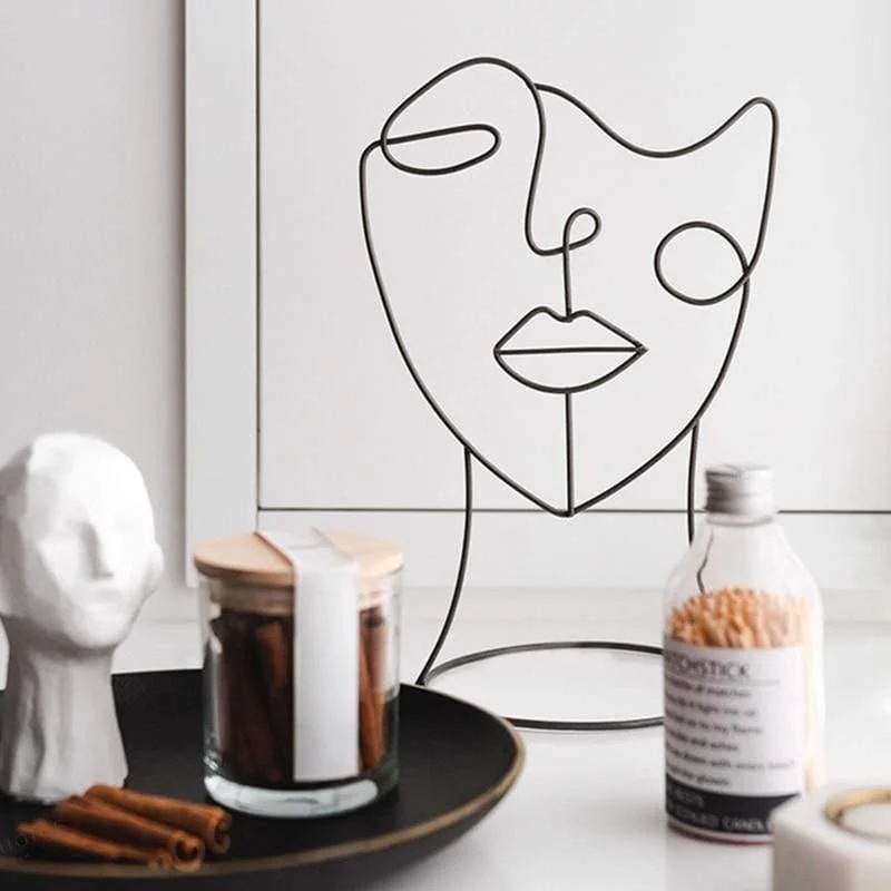 Nordic Abstract Face Figurines - Glova