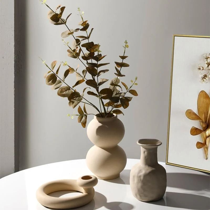 Nordic Aesthetic Ceramic Vases - Glova