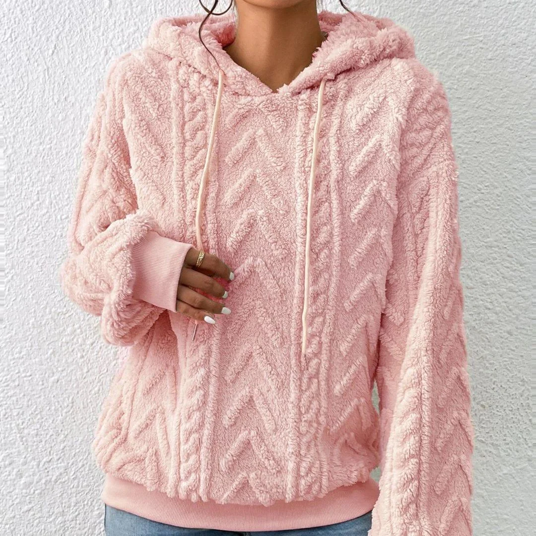 Nova Cable Knit Plush Hoodie - Glova