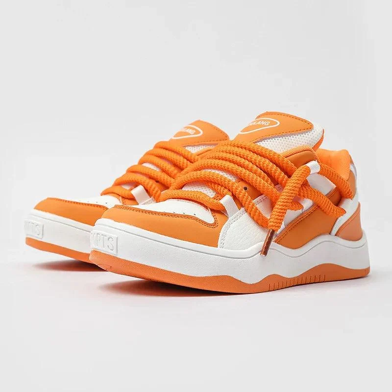 Nya Casual Orange Chunky UNISEX Sneakers - Glova