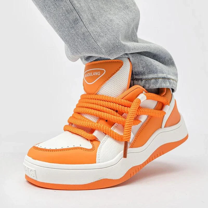 Nya Casual Orange Chunky UNISEX Sneakers - Glova