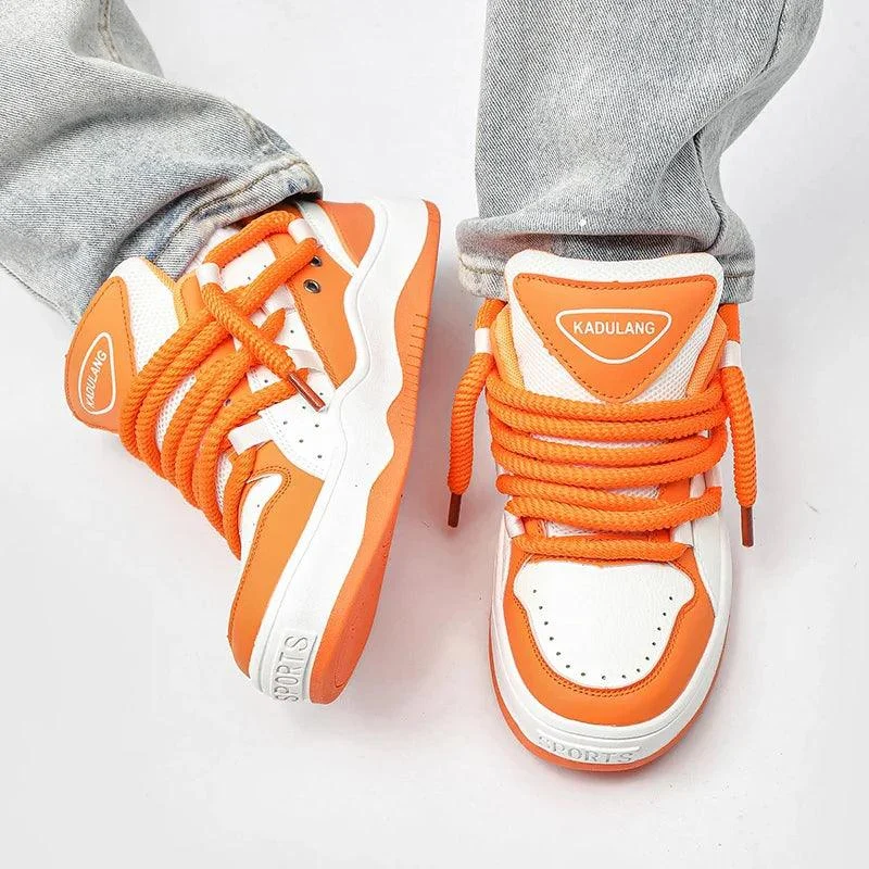 Nya Casual Orange Chunky UNISEX Sneakers - Glova