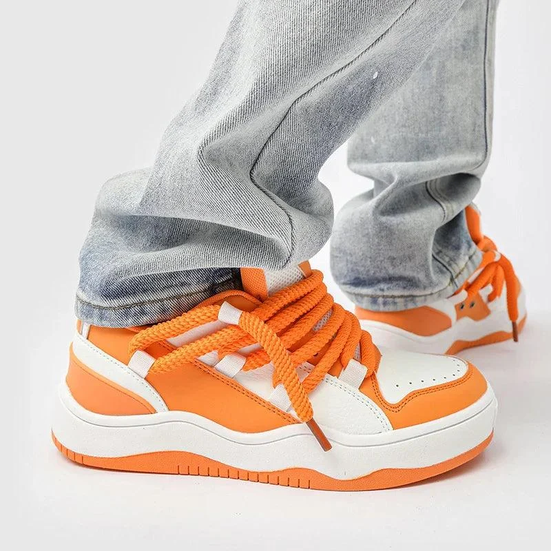 Nya Casual Orange Chunky UNISEX Sneakers - Glova