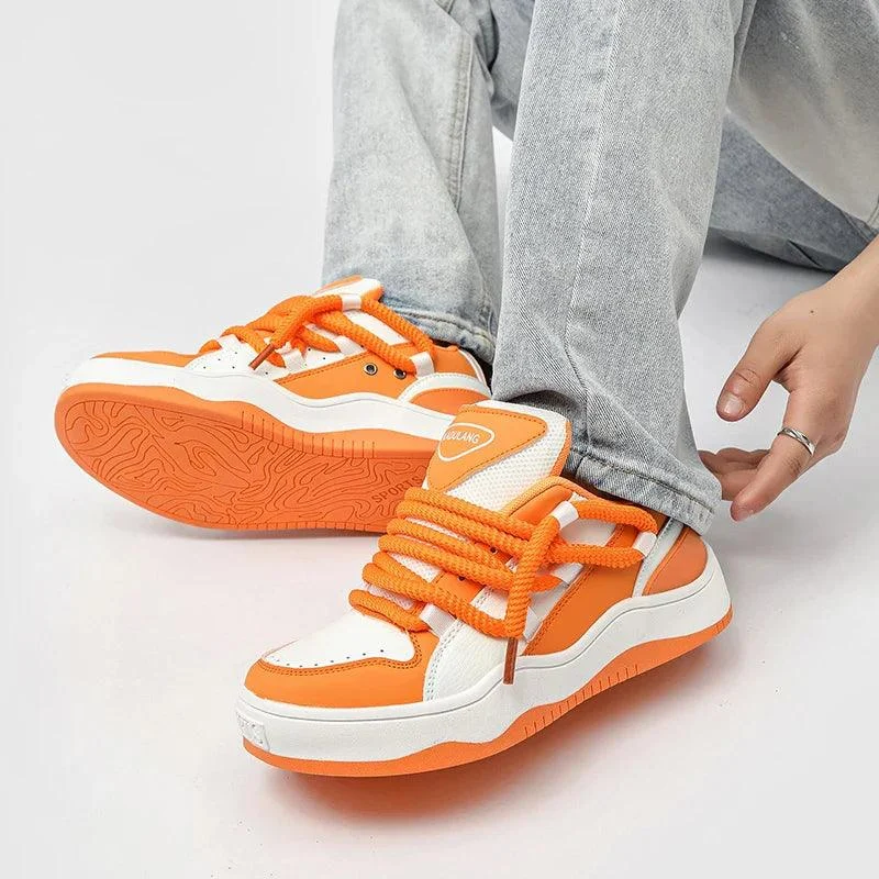 Nya Casual Orange Chunky UNISEX Sneakers - Glova