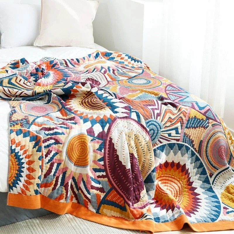 Oakley Throw Blanket Bedspread - Glova